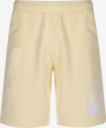 Nike Sportswear Regular Broek 'Club' in Geel: voorkant