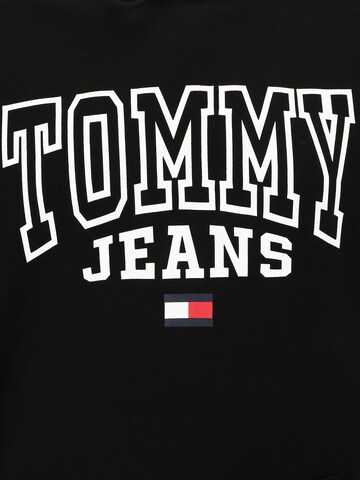 Felpa di Tommy Jeans Plus in nero