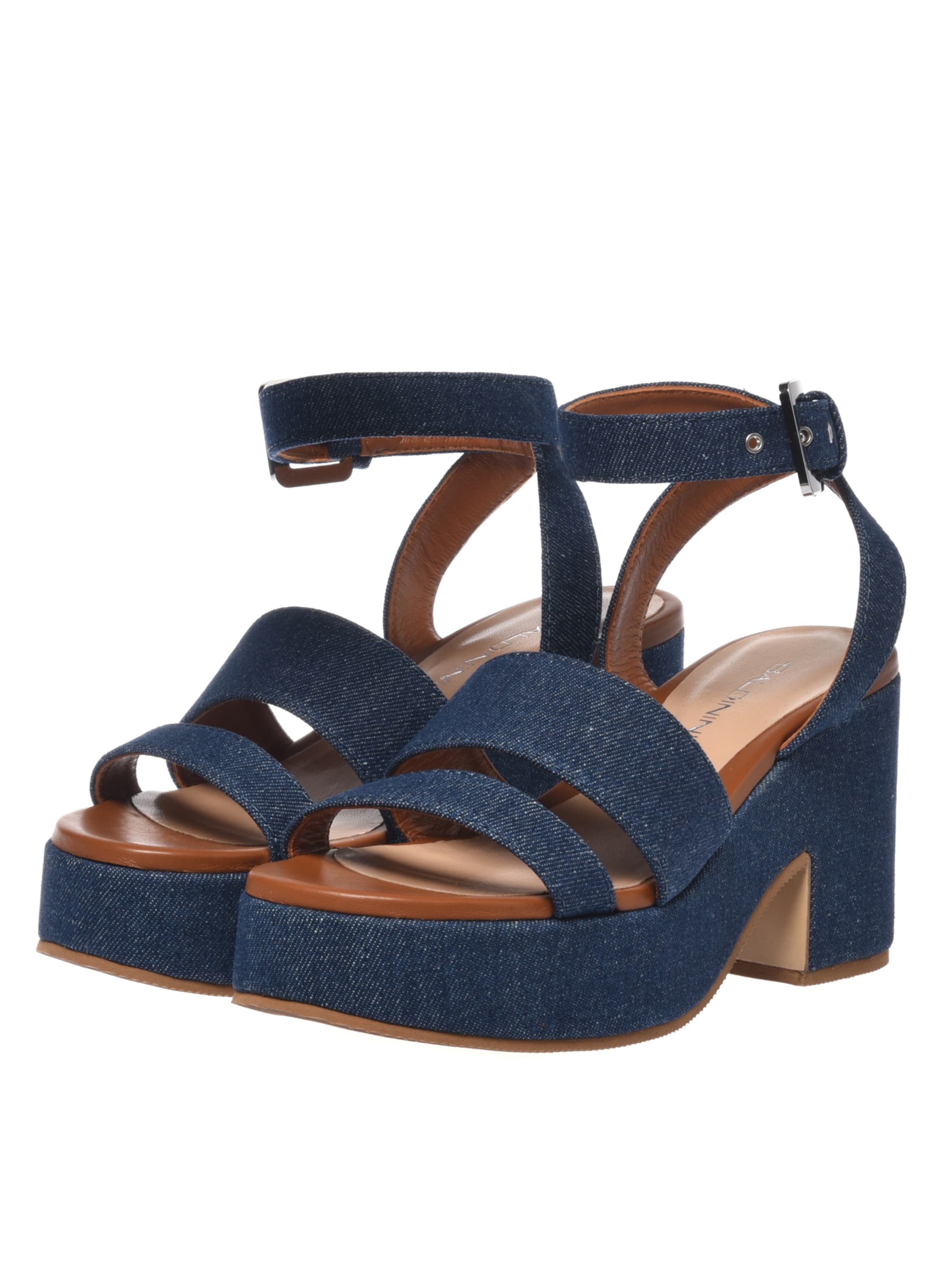 Sandales à lanières BALDININI en bleu