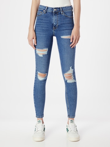 TOPSHOP Skinny Jeans 'Jamie' i blå: forside