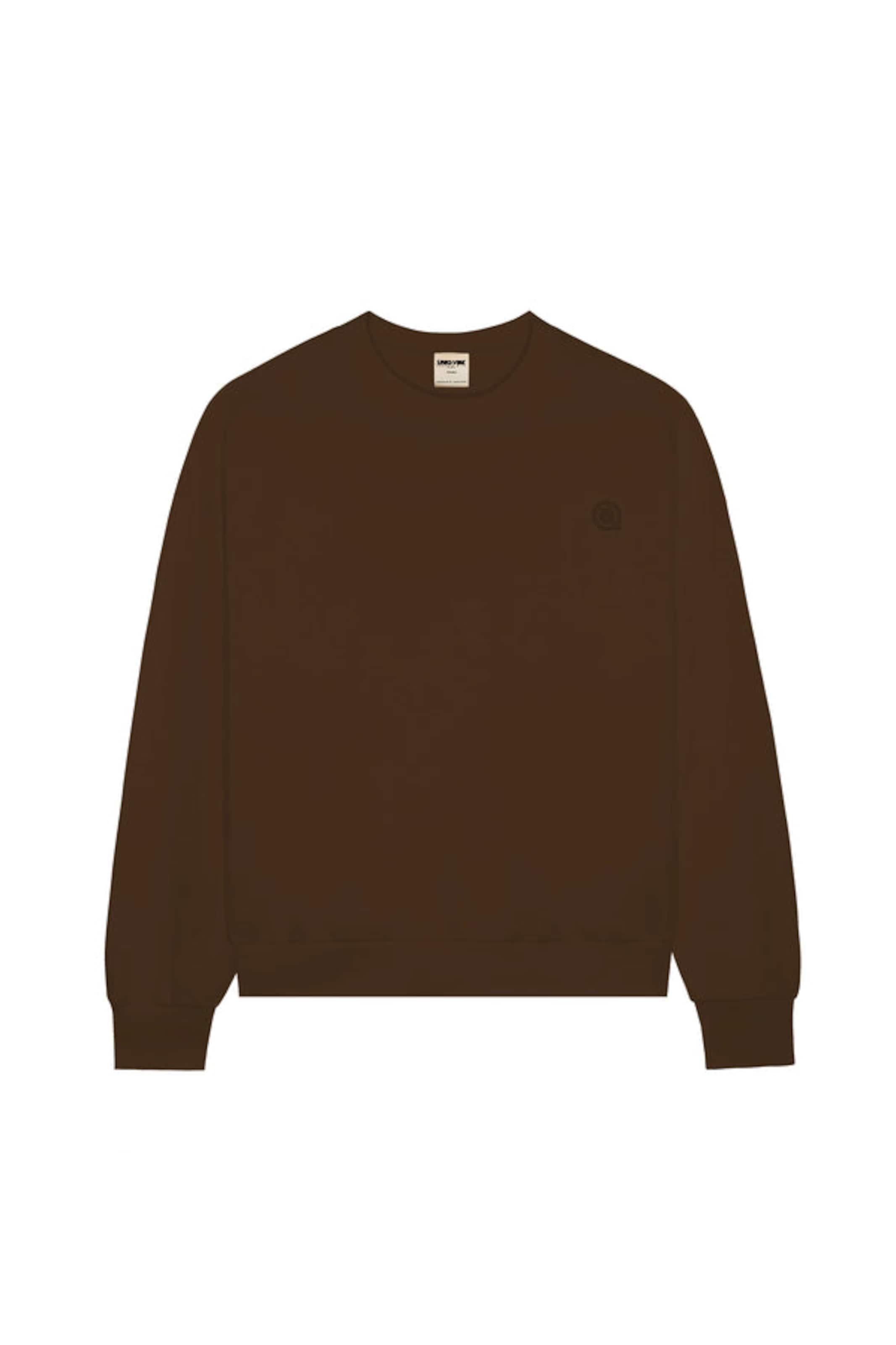 UNIQVIBE Sweatshirt in dunkelbraun, Produktansicht