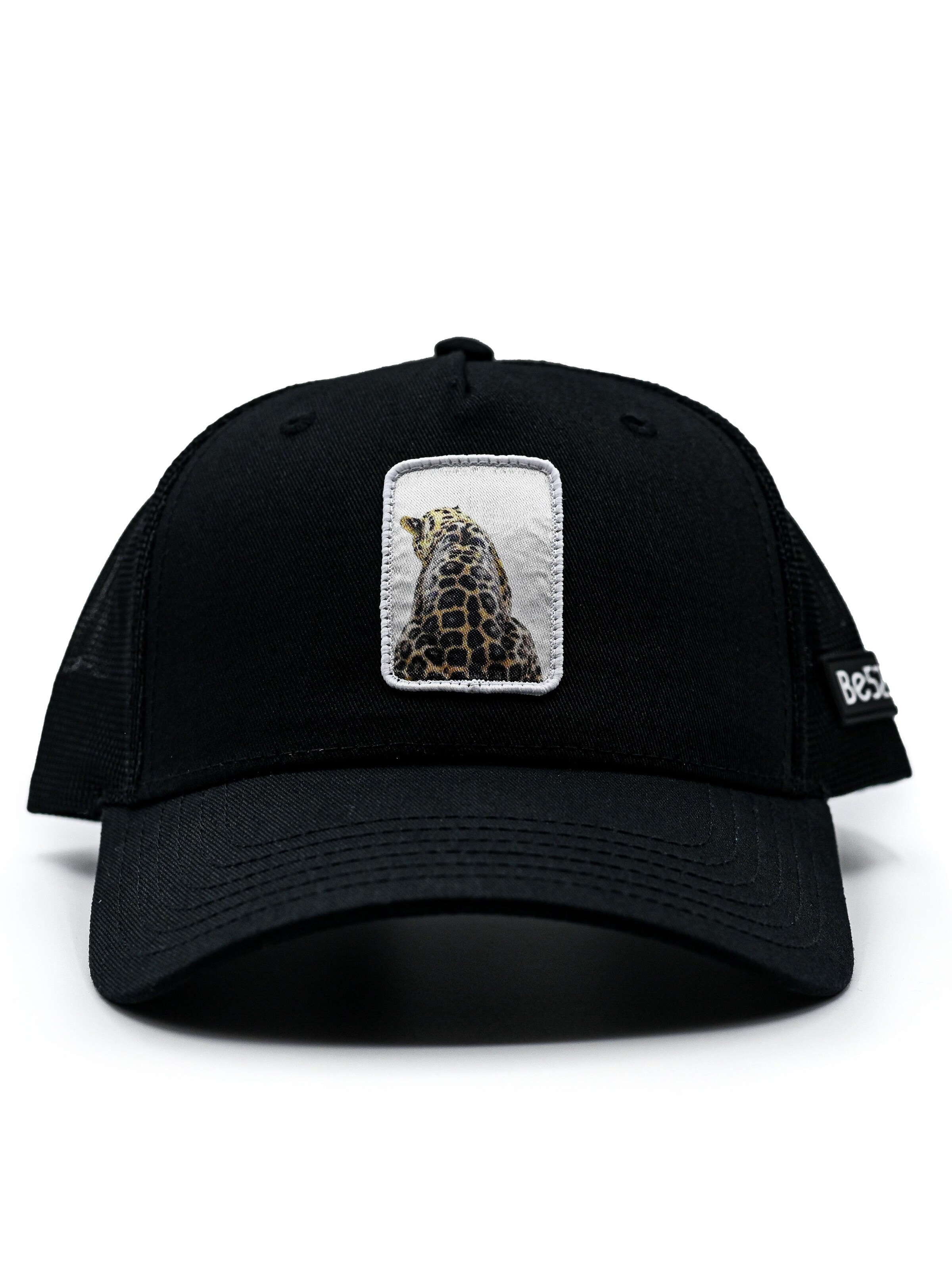 Be52 Cap 'Leopard premium' in Black