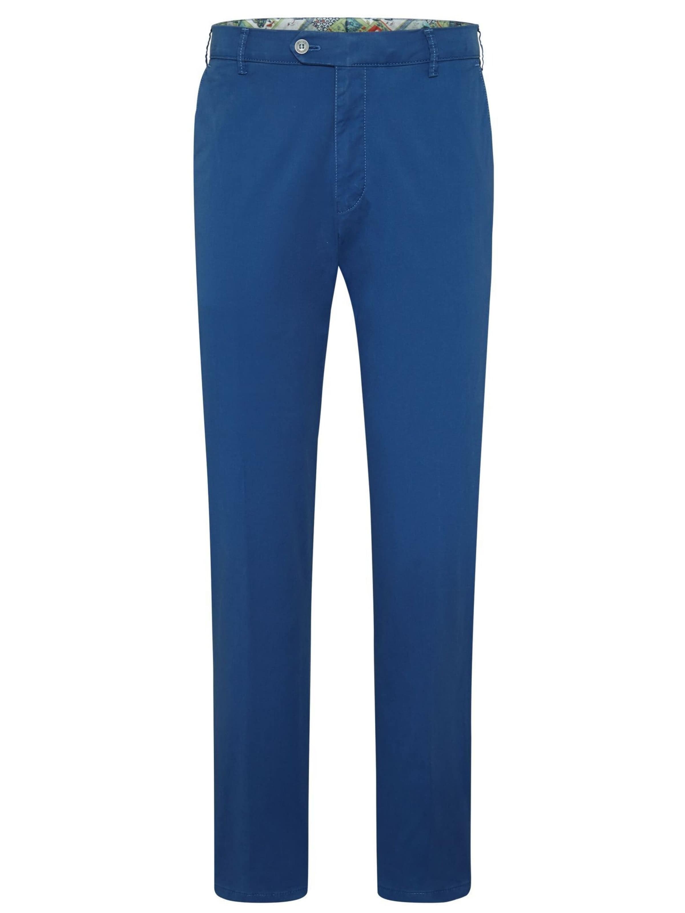 MEYER Chino 'New York' in Blauw: voorkant