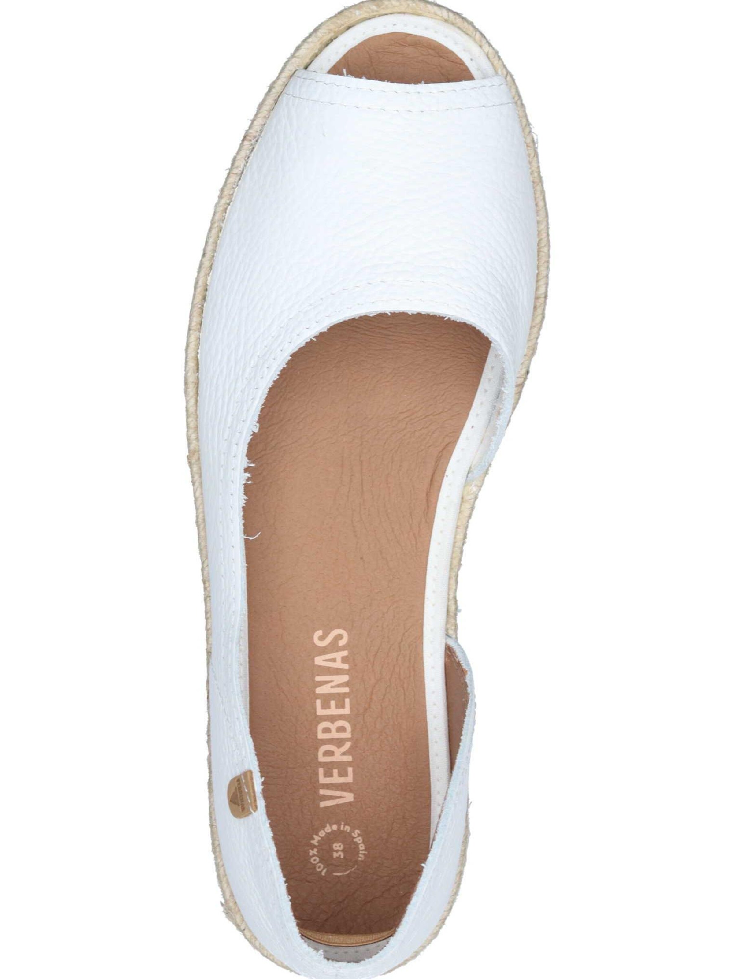 VERBENAS Classic Flats in White