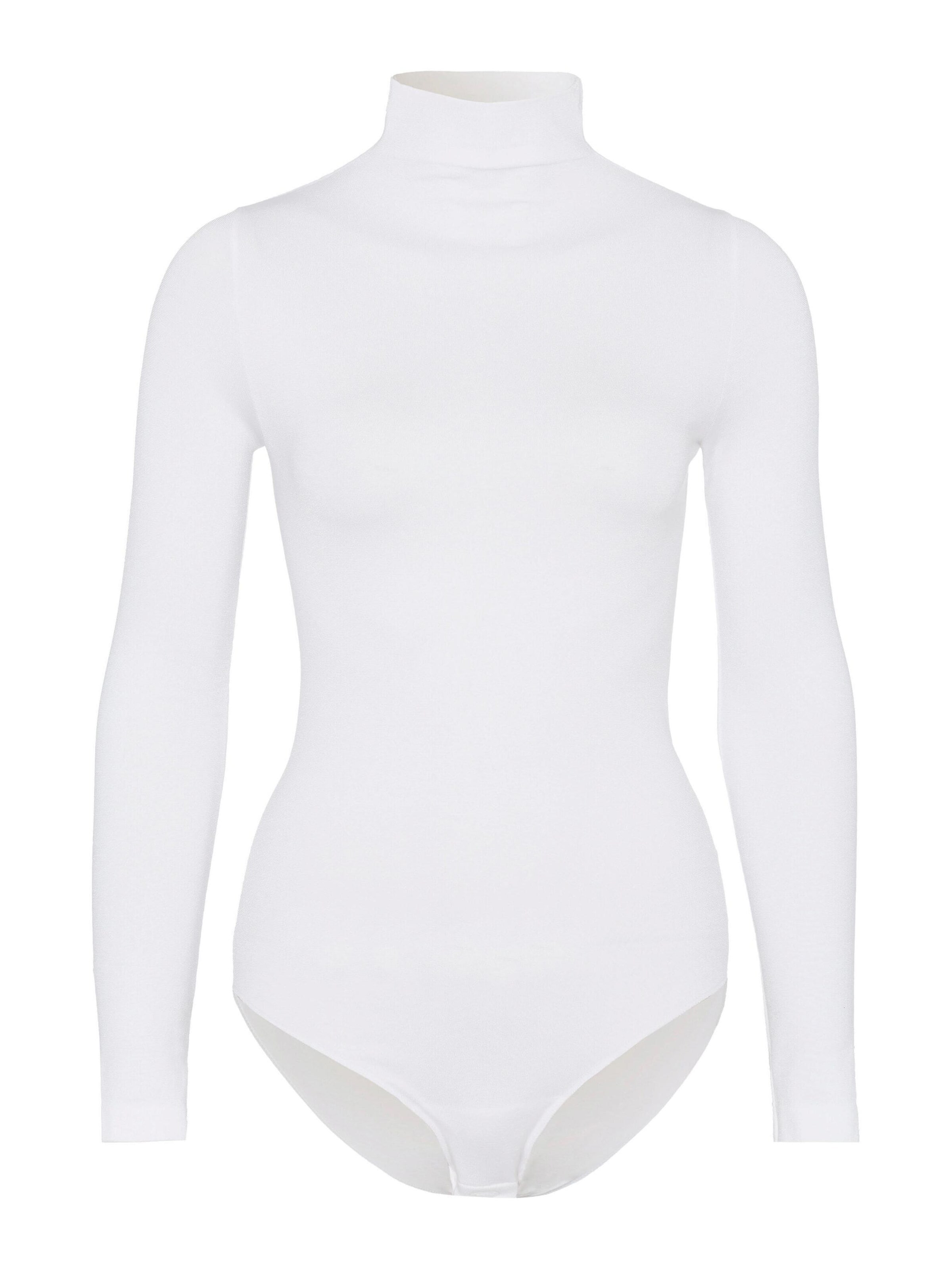 FALKE Bodysuit 'Rich Cotton' in White: front