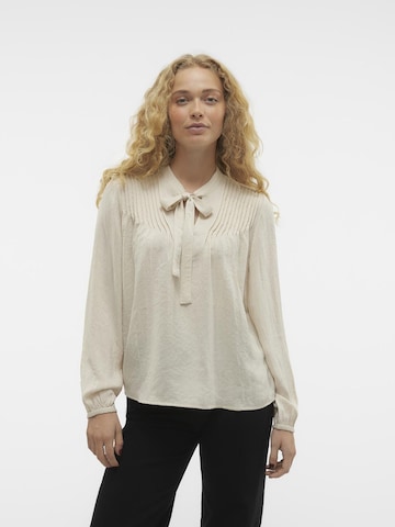 VERO MODA Blouse in Beige: voorkant