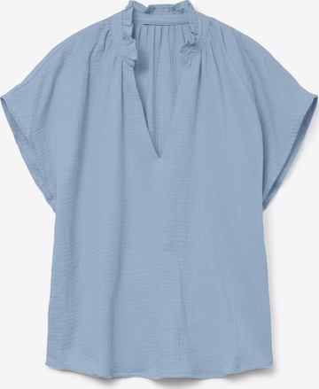 VERO MODA Halenka 'VMNATALI' – modrá: přední strana