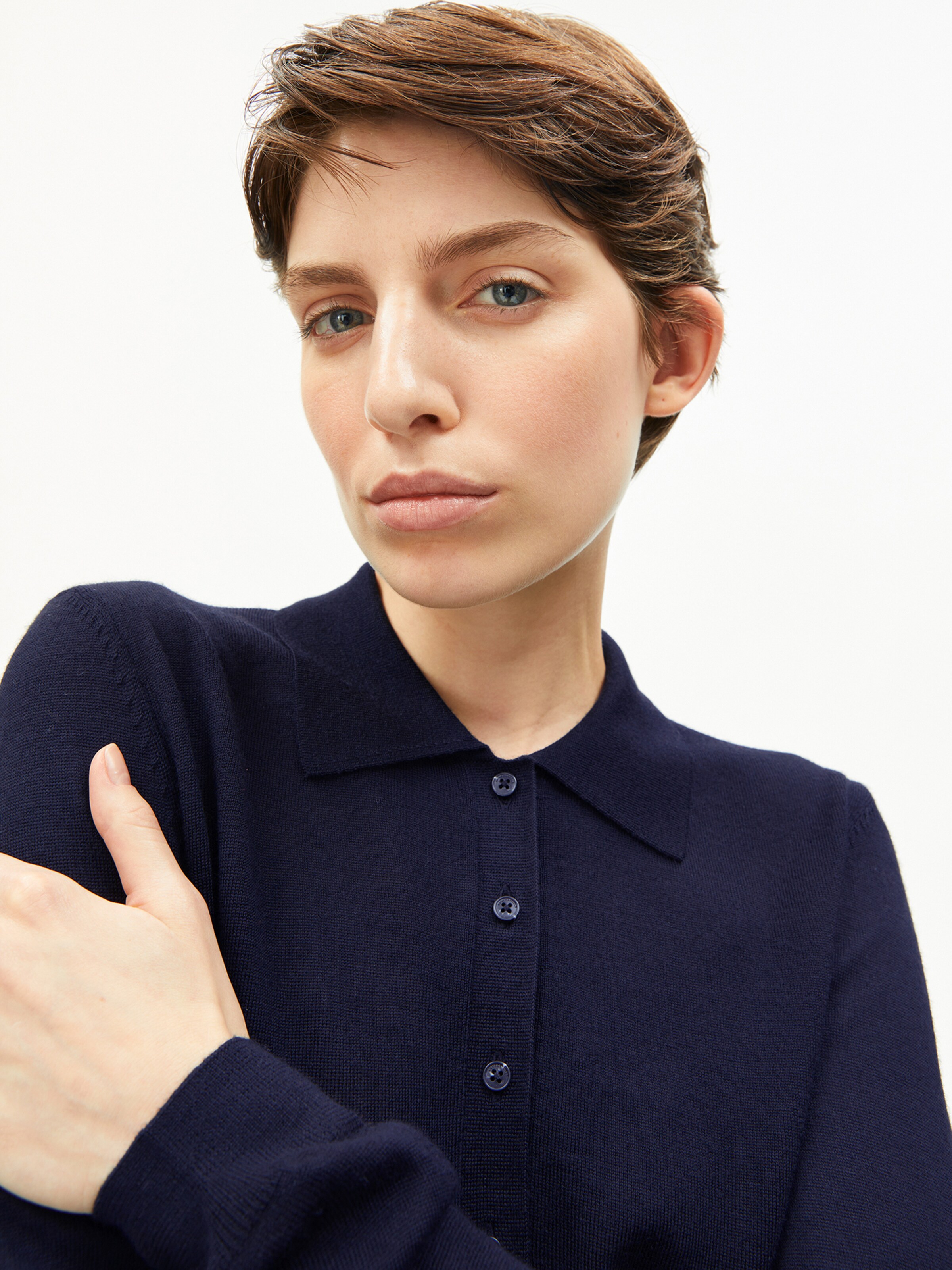 ARMEDANGELS Trui in Blauw: voorkant
