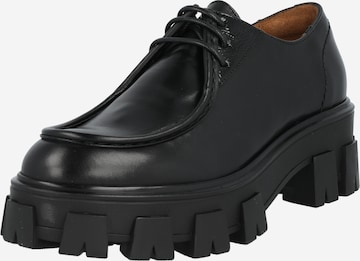 Billi Bi Lace-Up Shoes in Black: front