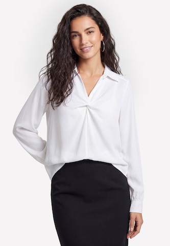 usha BLACK LABEL Blouse in Wit: voorkant