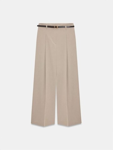 Dilvin Wide leg Trousers in Beige: front