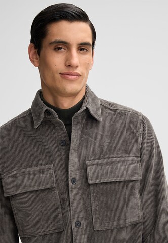 STRELLSON Regular Fit Hemd 'Neon ' in Grau