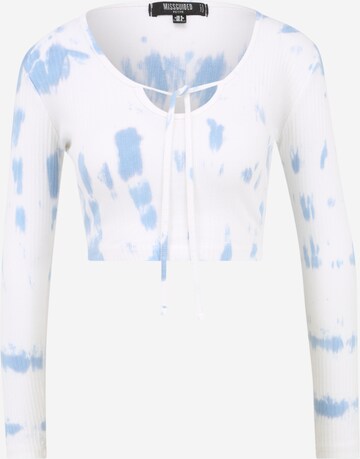 T-shirt Missguided Petite en bleu : devant