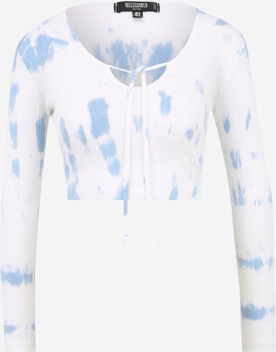 Missguided Petite Shirt in de kleur Hemelsblauw / Wit, Productweergave