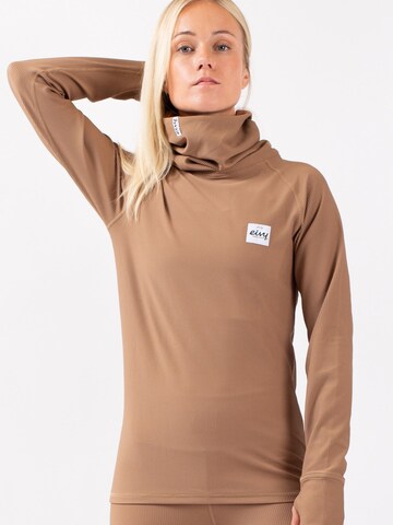 T-shirt fonctionnel Eivy en marron : devant