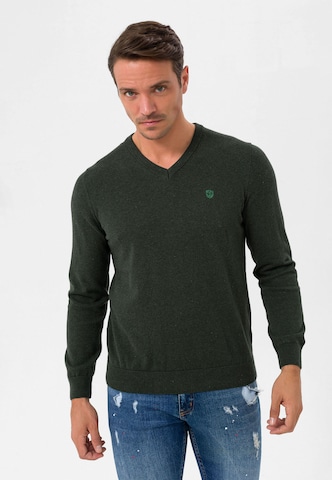 Jimmy Sanders Pullover in Grün: predná strana