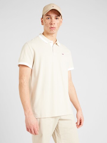 Tommy Jeans Poloshirt in Beige: Vorderseite