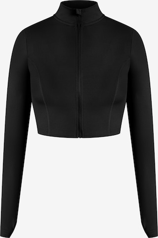 Smilodox Crop Jacke ' Nilai ' in Schwarz: Vorderseite