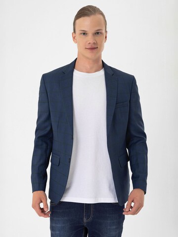 Daniel Hills Slim fit Ανδρικό σακάκι σε μπλε: μπροστά