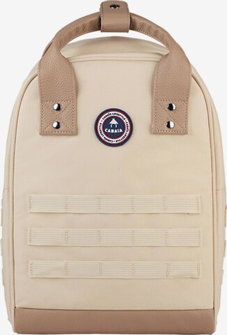 Cabaia Backpack 'Old School' in Beige: front