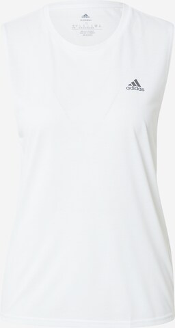 ADIDAS SPORTSWEAR Sports Top 'Run Icons Muscle' in White: front