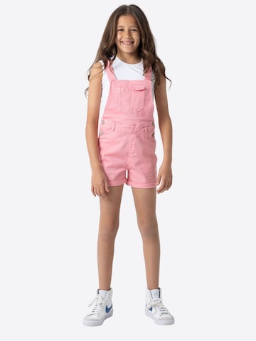 Solang Dungarees in Pink: front