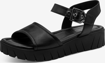 Sandales à lanières Tamaris en noir : devant