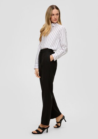 s.Oliver BLACK LABEL Regular Pleated Pants in Black