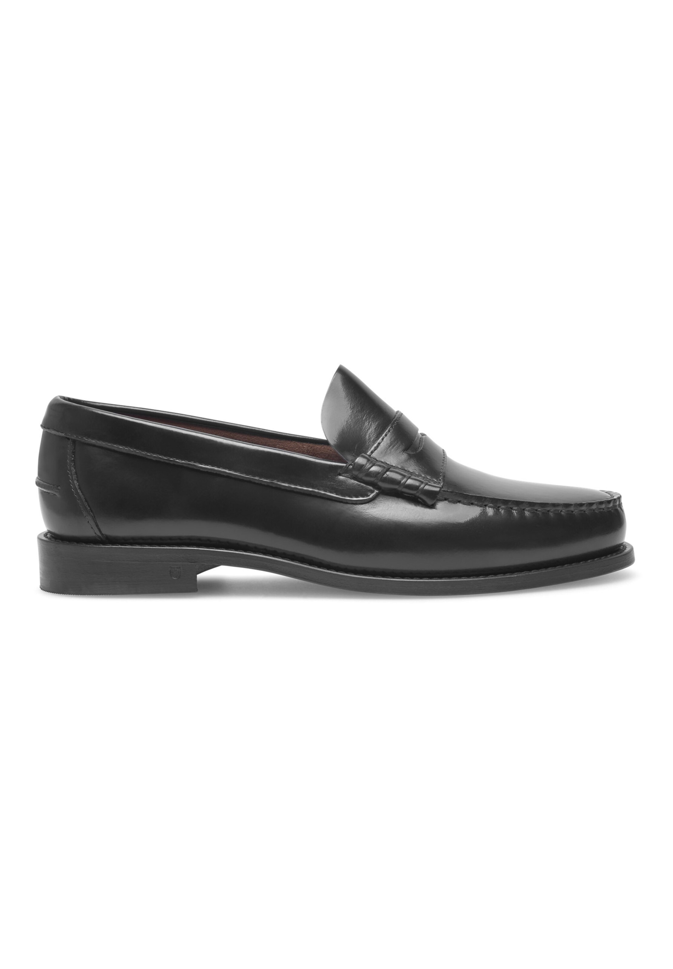 Henry Stevens Classic Flats 'Hunter M PL' in Black