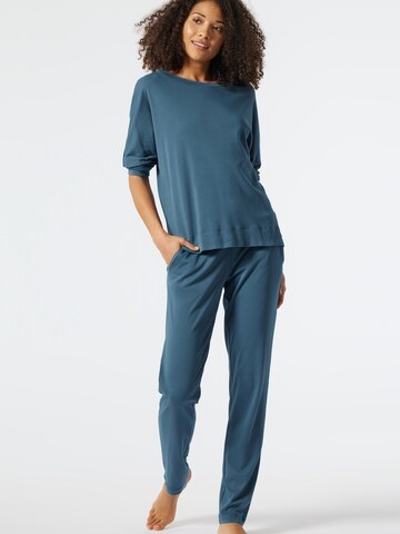 Pyjama 'Modern Nightwear' SCHIESSER en bleu