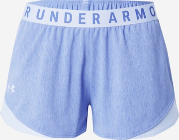 Regular Pantalon de sport 'Play Up' UNDER ARMOUR en bleu : devant