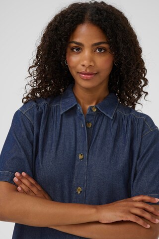 Kaffe Blousejurk 'KALuise' in Blauw