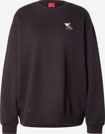 HUGO Sweatshirt 'Classic' em XS em amarelo dourado / magenta / vermelho / preto, Vista do artigo