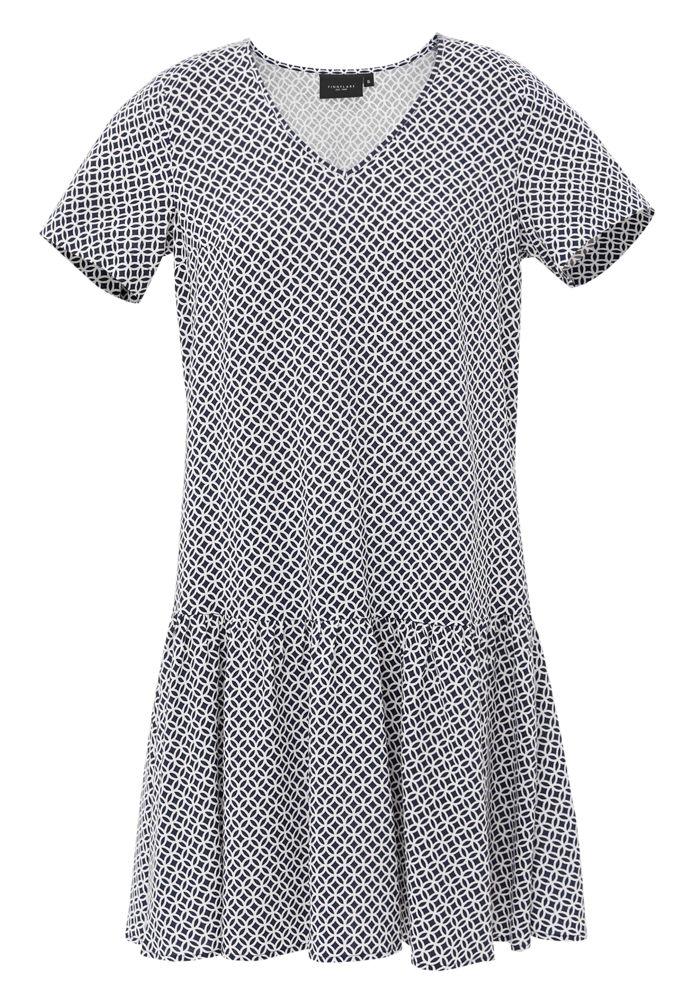 Finn Flare Sommerkleid 'Print' in Blau: Vorderseite
