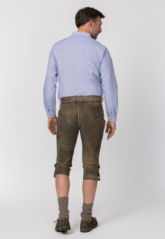 STOCKERPOINT Regular Fit Trachtenhemd 'Frederik' in Blau