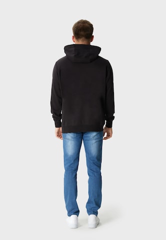 Oldskull Kapuzensweater 'Retro Japan Island' in Schwarz