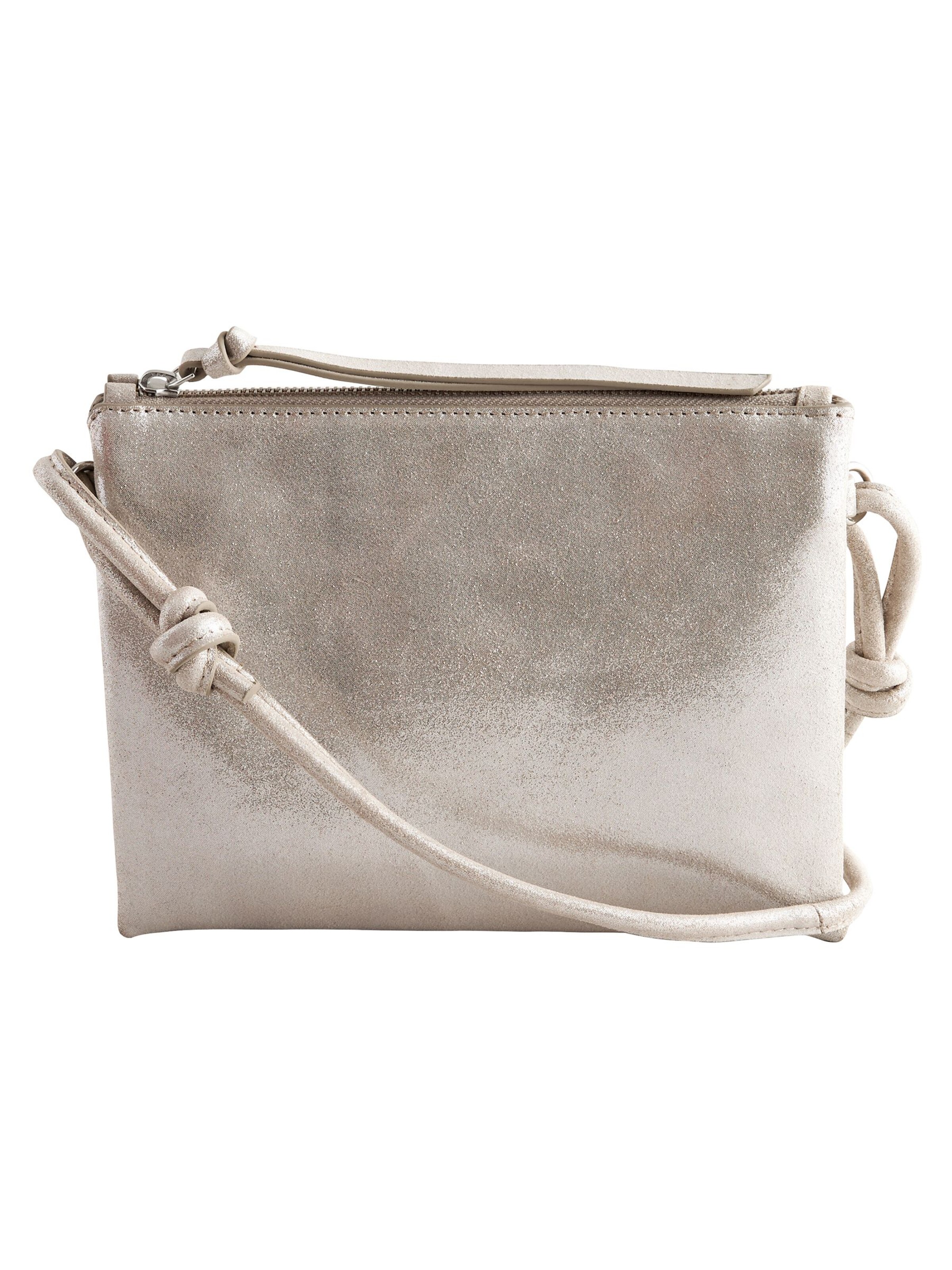 Next Torba za čez ramo | srebrna barva: sprednja stran