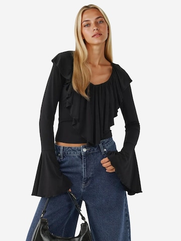 Hiccup Bluse 'Blusen'‌‌ in Schwarz: Vorderseite