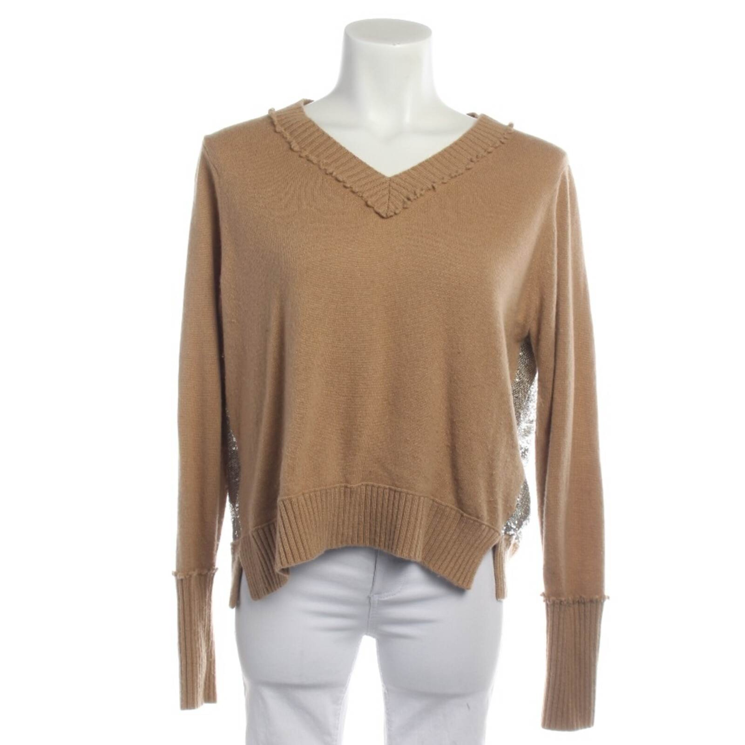 Schumacher Pullover / Strickjacke S in Braun: Vorderseite