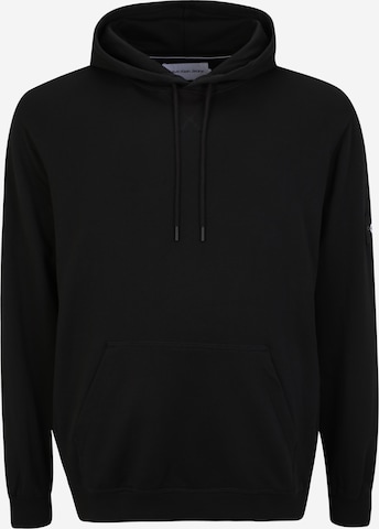 Calvin Klein Jeans Plus Sweatshirt i svart: framsida
