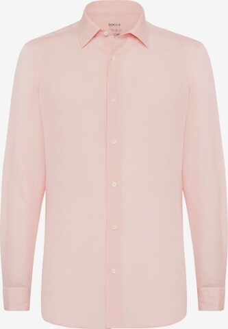 Coupe regular Chemise Boggi Milano en rose : devant