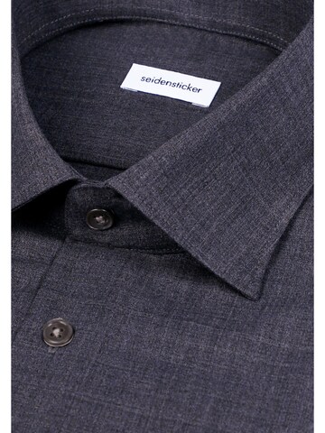 SEIDENSTICKER Regular Fit Business Hemd - Uni in Grau