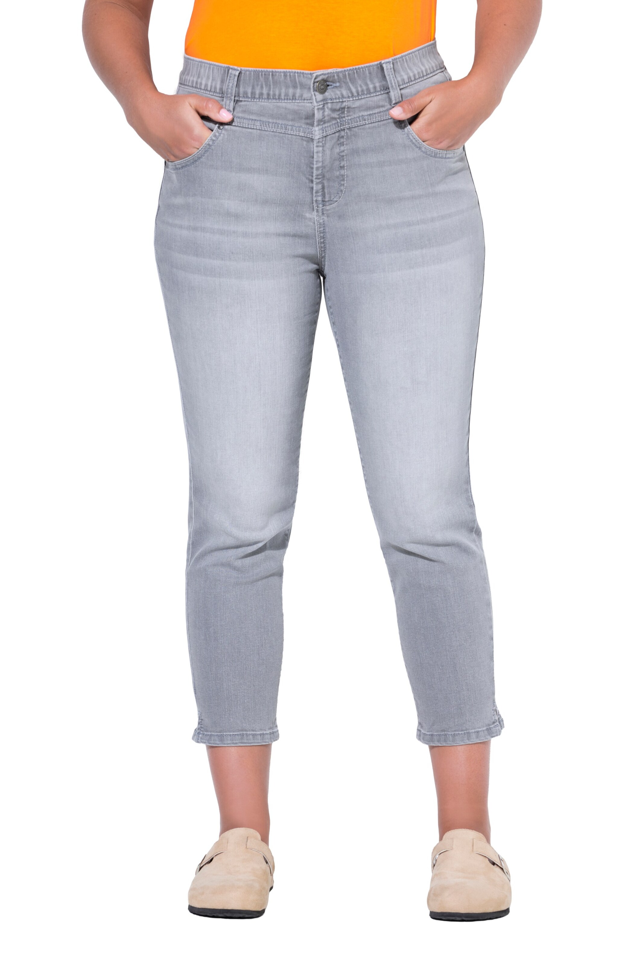 LAURASØN Regular Jeans in Grijs: voorkant