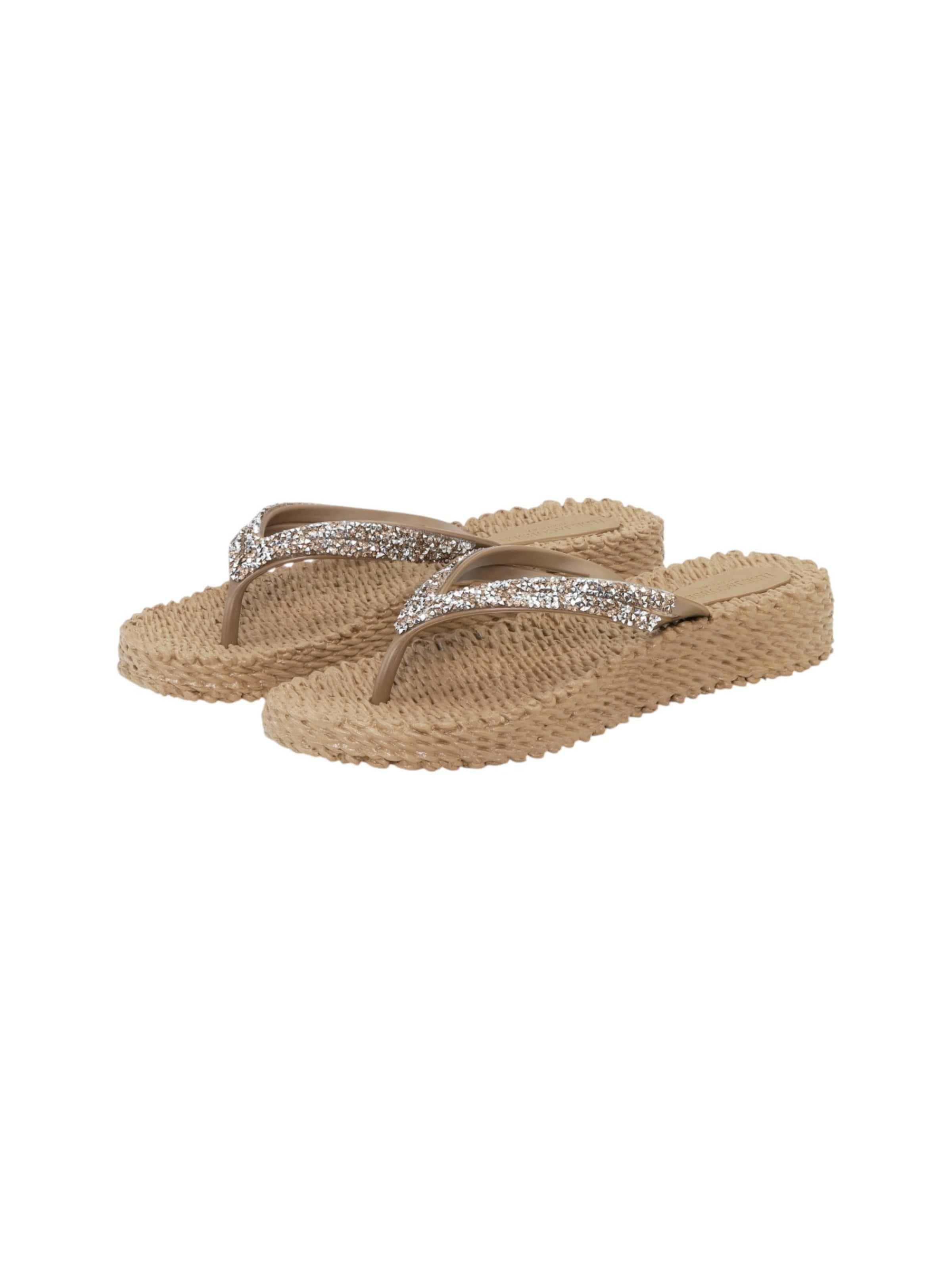 ILSE JACOBSEN Teenslipper 'Cheerful 08M' in Bruin: voorkant