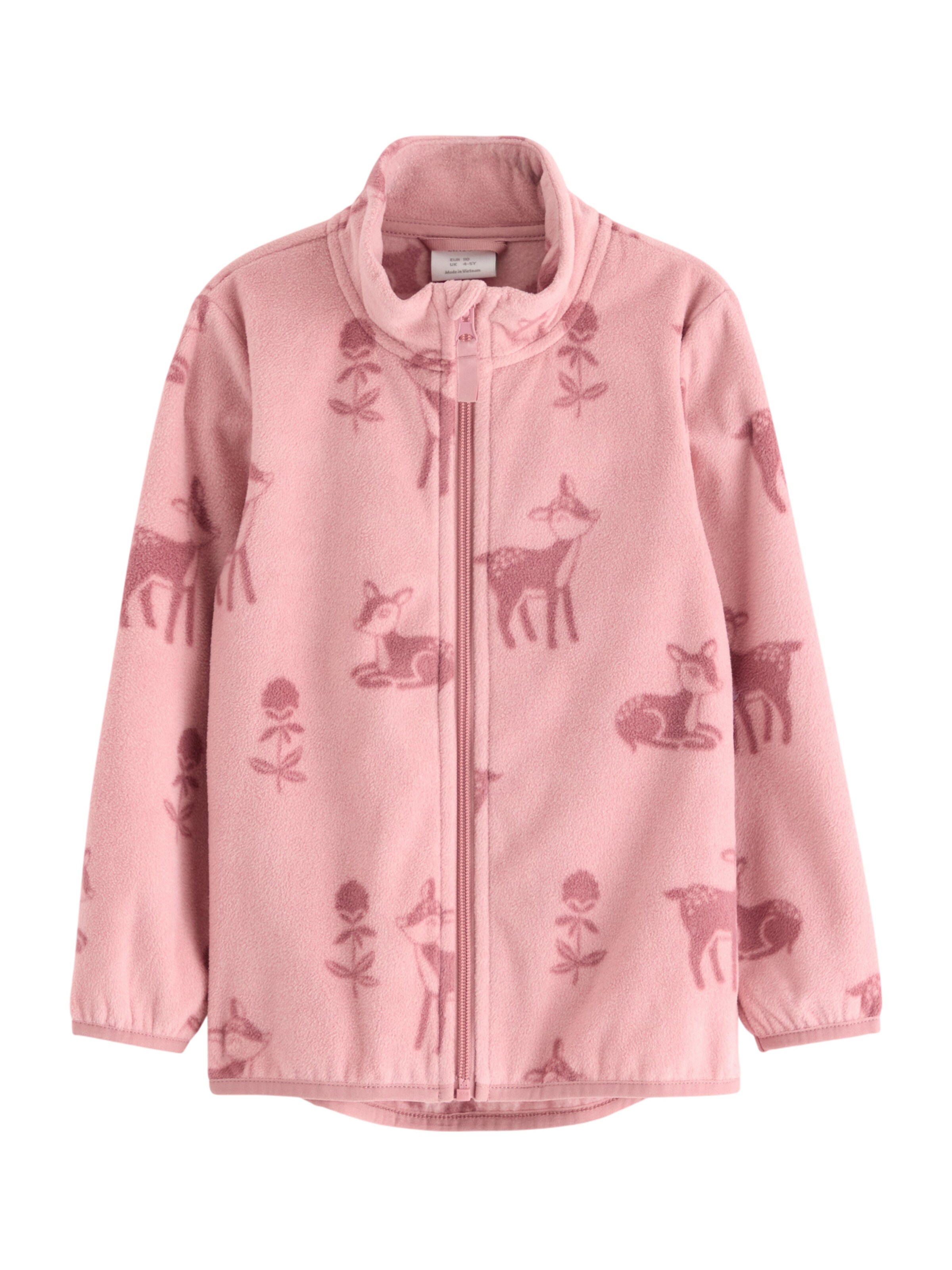 Lindex Fleecejacke in Pink: Vorderseite
