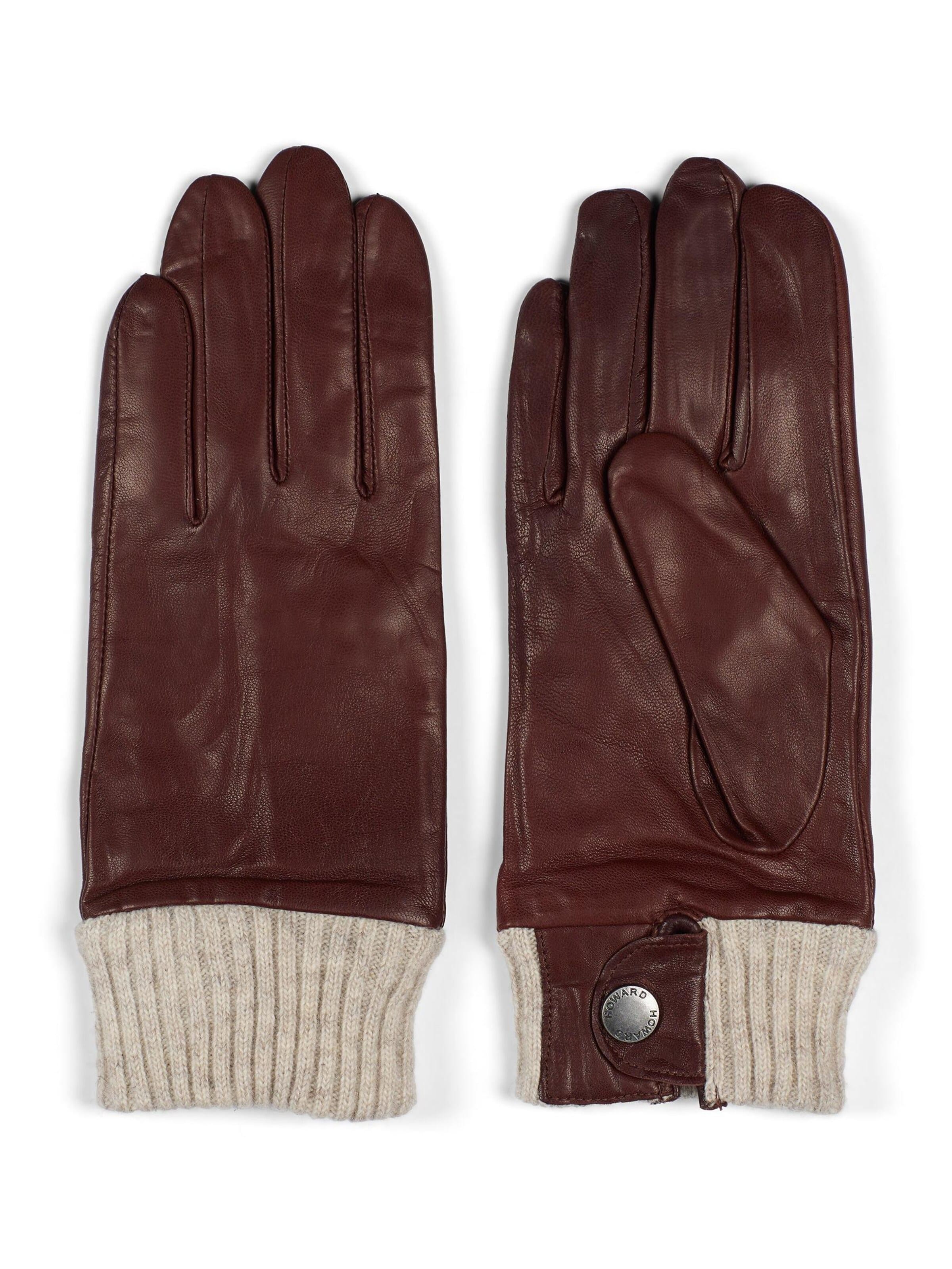 Howard London Fingerhandsker i brun: forside