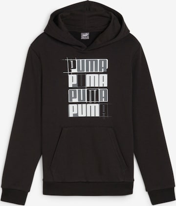 PUMA Athletic Sweatshirt in Black: front