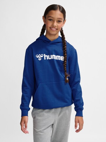 Hummel Sportief sweatshirt in Blauw: voorkant