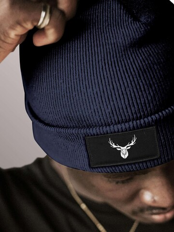 Neverless Beanie 'Hirschgeweih' in Blue