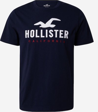 HOLLISTER Tričko - námornícka modrá / červená / biela, Produkt
